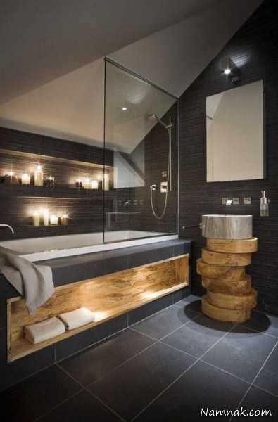 نورپردازی مدرن حمام و دستشویی + تصاویر