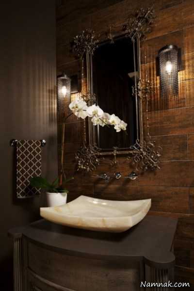 نورپردازی مدرن حمام و دستشویی + تصاویر