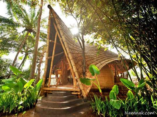 خانه ساخته شده با بامبو|خانه رویایی ساخته شده با بامبو + تصاویر