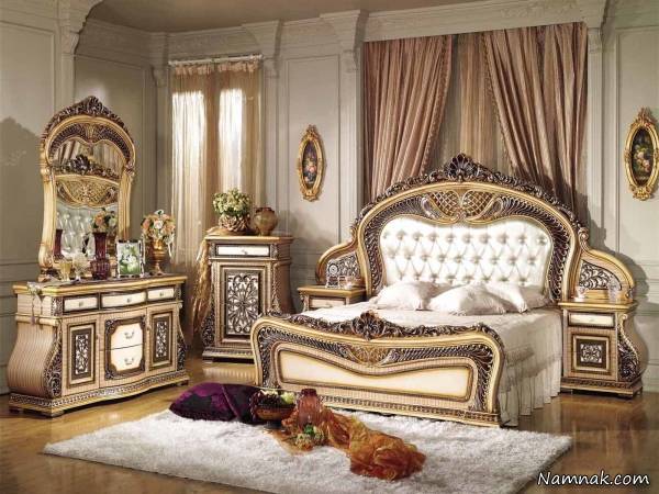 سرویس خواب عروس , مدلهای سلطنتی تخت خواب دونفره