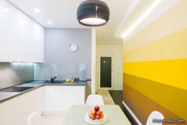 کابینت زرد , دکوراسیون و مدل کابینت آشپزخانه جدید 2017