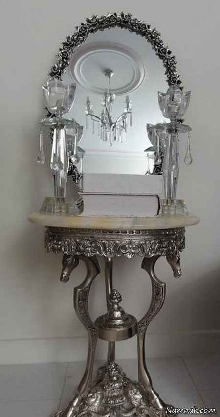 جدیدترین مدلهای آینه و شمعدان عروس