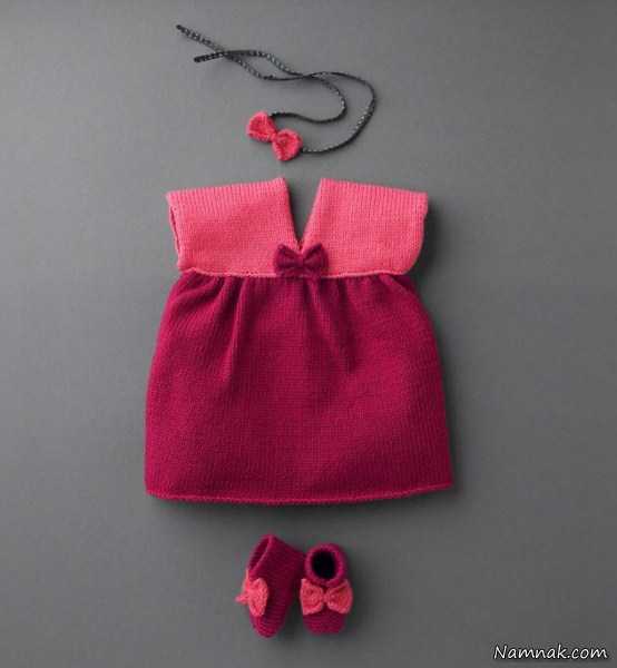لباس بافتنی دخترانه | لباس بافتنی دخترانه بچه گانه و نوزادی جدید زمستان 94