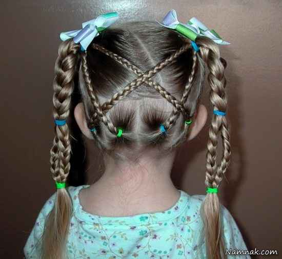 مدل موهای فانتزی دختر بچه ها 2015 - 1394
