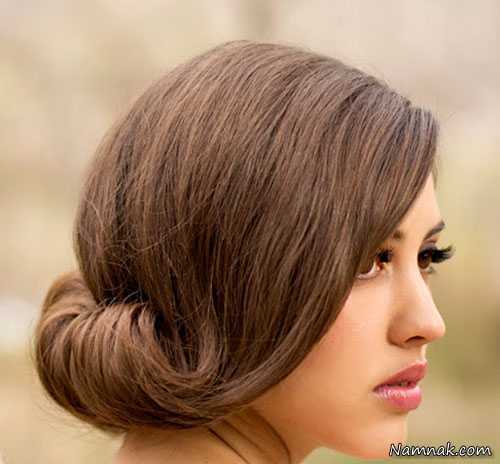 جدیدترین مدل شینیون موهای کوتاه 2015