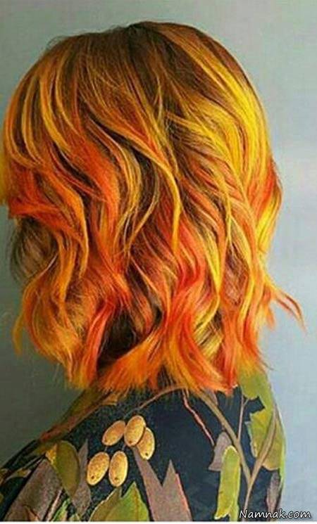 رنگ موهای فانتزی جذاب در رنگ های مختلف