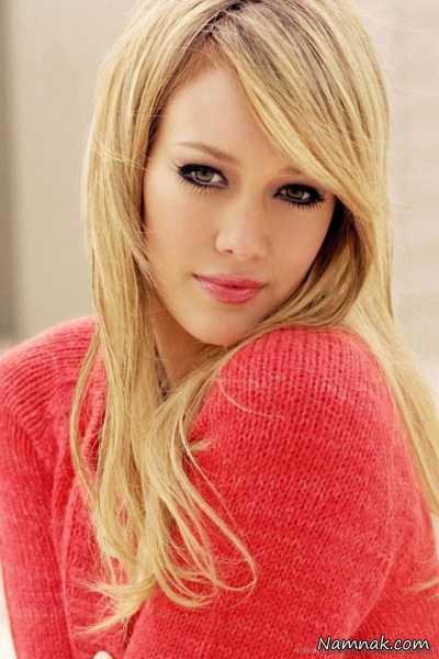 رنگ مو و های لایت های Hilary Duff