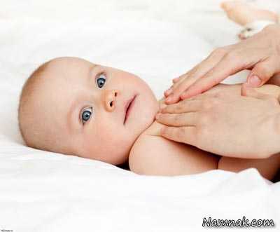 ماساژ نوزاد باعث تقویت حس عاطفی نوزاد می شود!