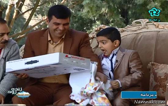 سجاد رضایی دانش آموز اصفهانی در برنامه زنده رود