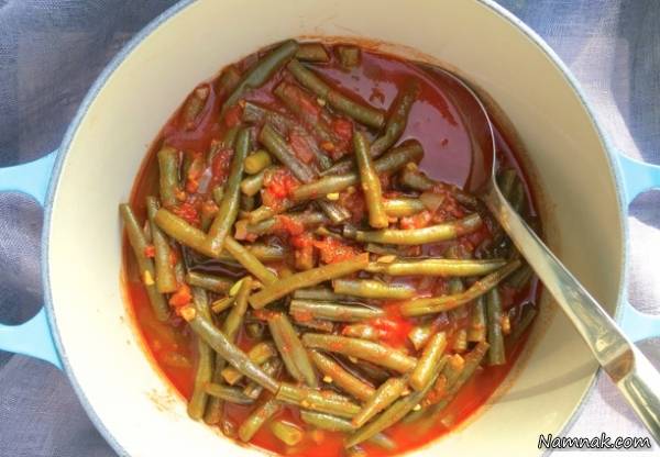 خورش لوبیا سبز | طرز تهیه خورش لوبیا سبز با سویا