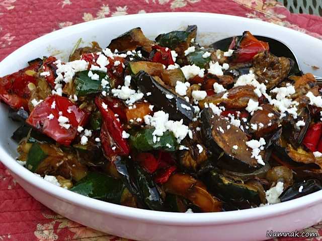 طرز تهیه خوراک سبزیجات مدیترانه‎ ای