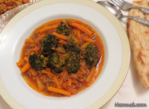 خورش سویا | طرز تهیه خورش سویا و کلم بروکلی