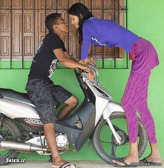 زندگی عاشقانه قدبلندترین دختر دنیا با همسرش! + تصاویر