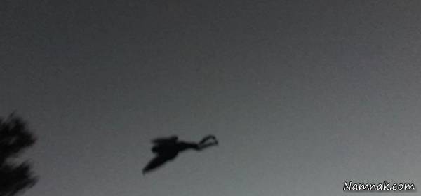 موجود عجیب شبیه انسان در آسمان آمریکا  + عکس