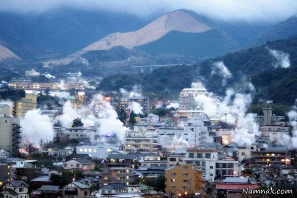 جهنم های پر بخار شهر بپو در ژاپن + تصاویر