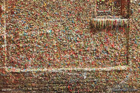 شستشوی دیوار آدامسی سیاتل بعد از 20 سال + تصاویر