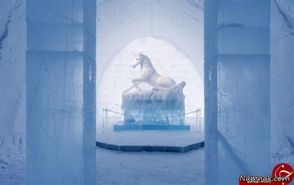هتل یخی در سوئد با 5 هزار تن یخ + تصاویر