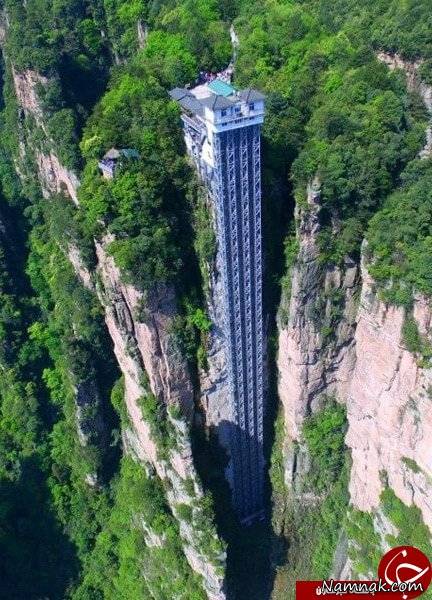بزرگترین و ترسناک ترین آسانسور جهان + تصاویر
