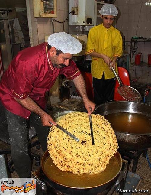 بزرگترین زولبیای ایران در ماه رمضان امسال + عکس
