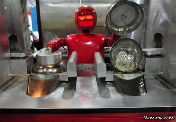 رستورانی که ربات ها در آن پیشخدمت هستند+عکس