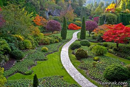 باغ بوچارت زیباترین و بزرگترین باغ گل دنیا + تصاویر