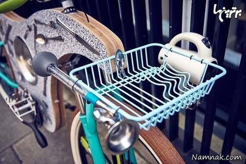 ساخت دوچرخه جالب با استفاده از وسایل آشپزخانه + عکس
