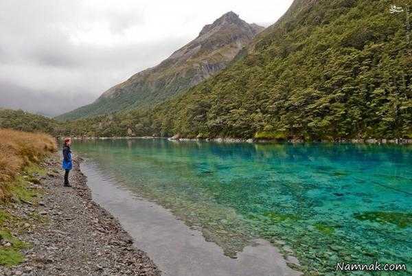 شفاف ترین دریاچه جهان در نیوزیلند + تصاویر