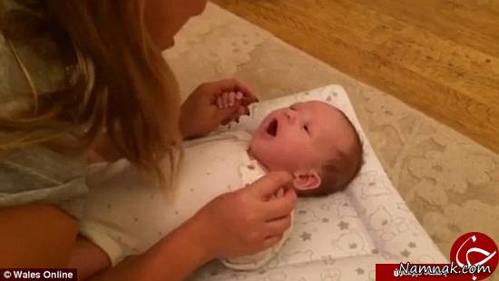حرف زدن باورنکردنی نوزاد دو ماهه! + تصاویر