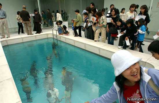 استخر شنای مختلط عجیب و غریب در ژاپن + تصاویر
