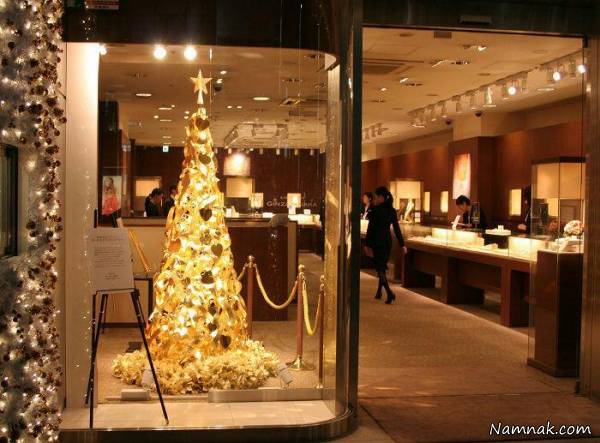 گران ترین درخت کریسمس طلای تاریخ + تصاویر