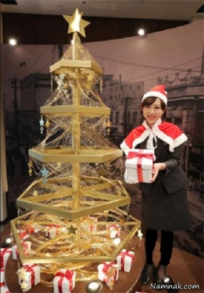 گران ترین درخت کریسمس طلای تاریخ + تصاویر