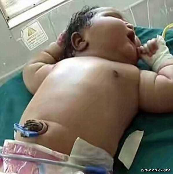 عکس بچه غول ، سنگین ترین زن دنیا متولد شد 