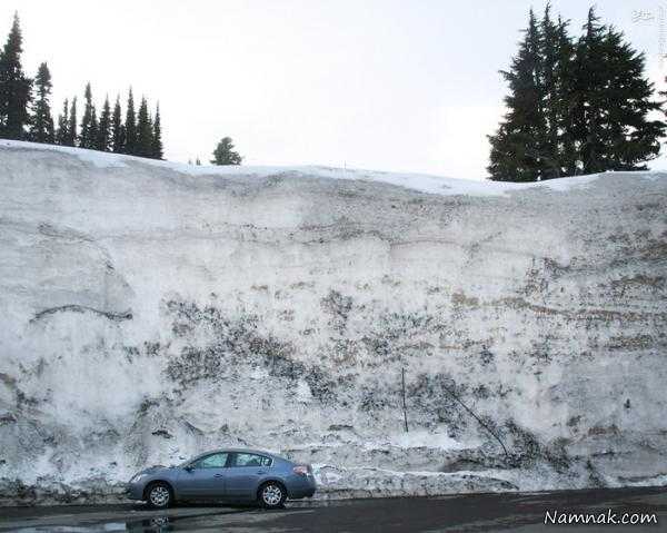 بیشترین میزان بارش برف جهان در پارادایس واشنگتن + تصاویر