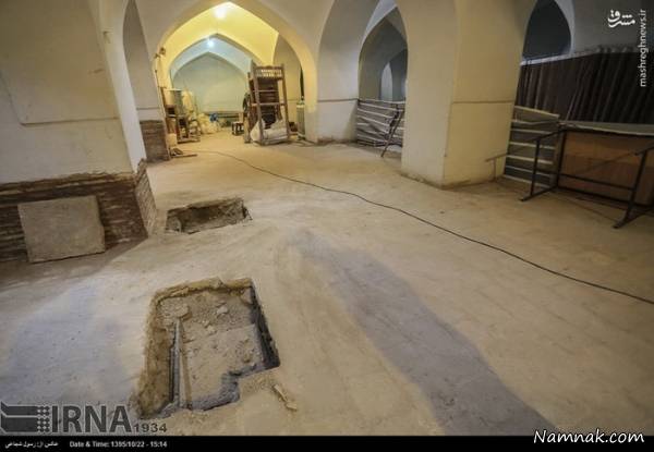 کشف شهر زیر زمینی در مسجد امام اصفهان+عکس
