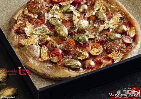 پخت پیتزا با طلای 24 عیار ! + تصاویر