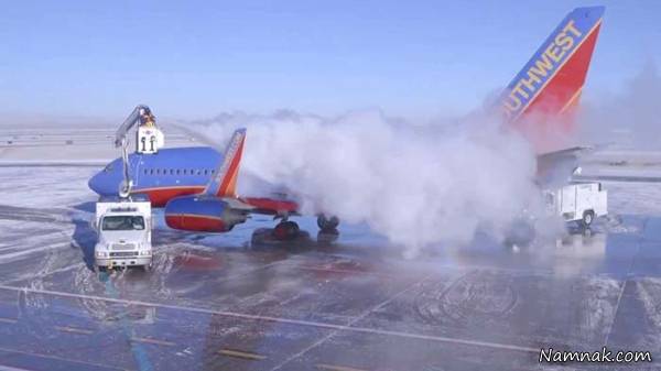 چگونه فرآیند یخ زدایی از هواپیما انجام میگیرد؟