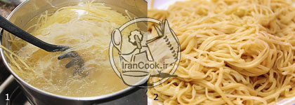 اسپاگتی- طرز تهیه اسپاگتی با گوشت قلقلی | ایران کوک