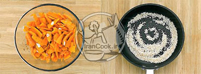 طرز تهیه سالاد گیاهی با هویج ادویه زده | ایران کوک