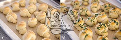 نان پیچی - طرز تهیه نان پیچی سیر و جعفری | ایران کوک