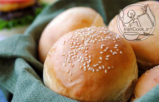 نان همبرگر - طرز تهیه نان مخصوص همبرگر | ایران کوک