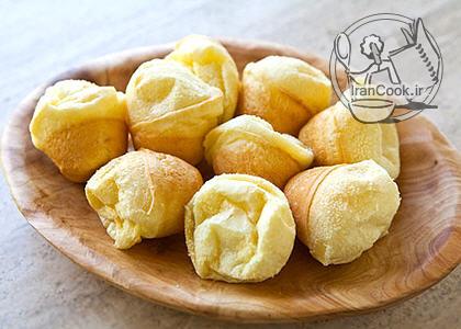 نان فنجانی - طرز تهیه نان فنجانی پنیری برزیلی | ایران کوک