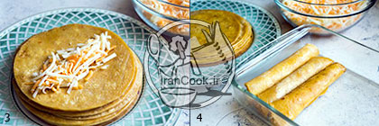انچیلادا - طرز تهیه انچیلادا مکزیکی و نان ترتیلا | ایران کوک