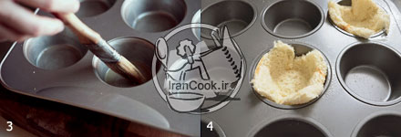 تست کاپ - طرز تهیه تست های فنجانی شکم پر | ایران کوک