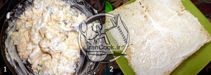 کیک مرغ - طرز تهیه کیک مرغ با گردو و سس مایونز | ایران کوک