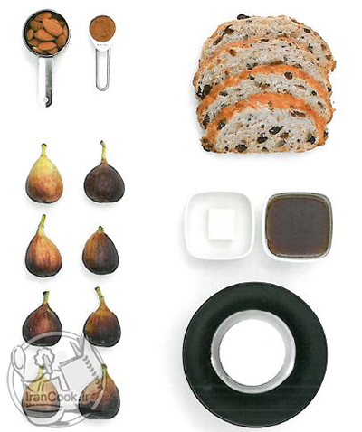 طرز تهیه نان تُست ریکوتا با انجیر | ایران کوک