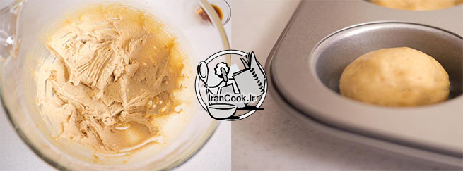 شیرینی فنجانی کره ی بادام زمینی - طرز تهیه کاپ کیک کره ی بادام زمینی | ایران کوک