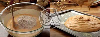 طرز تهیه کیک رولت کدو حلوایی - کیک پاییزی خوشمزه | ایران کوک
