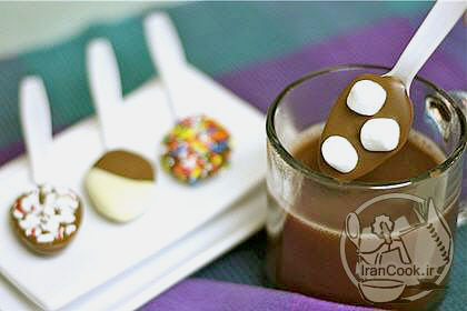 قاشق شکلاتی - طرز تهیه قاشق های شکلاتی خوشمزه | ایران کوک