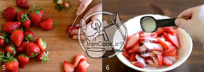 چیزکیک بستنی - طرز تهیه بستنی چیز کیک توت فرنگی و شکلات | ایران کوک