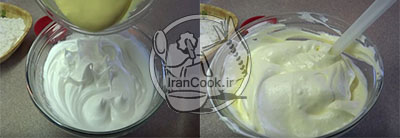 طرز تهیه کیک رولی رنگین کمانی با مغز کرم خامه ای | ایران کوک